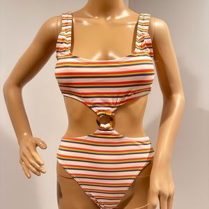 One piece multi color bathing suit by Out From Under